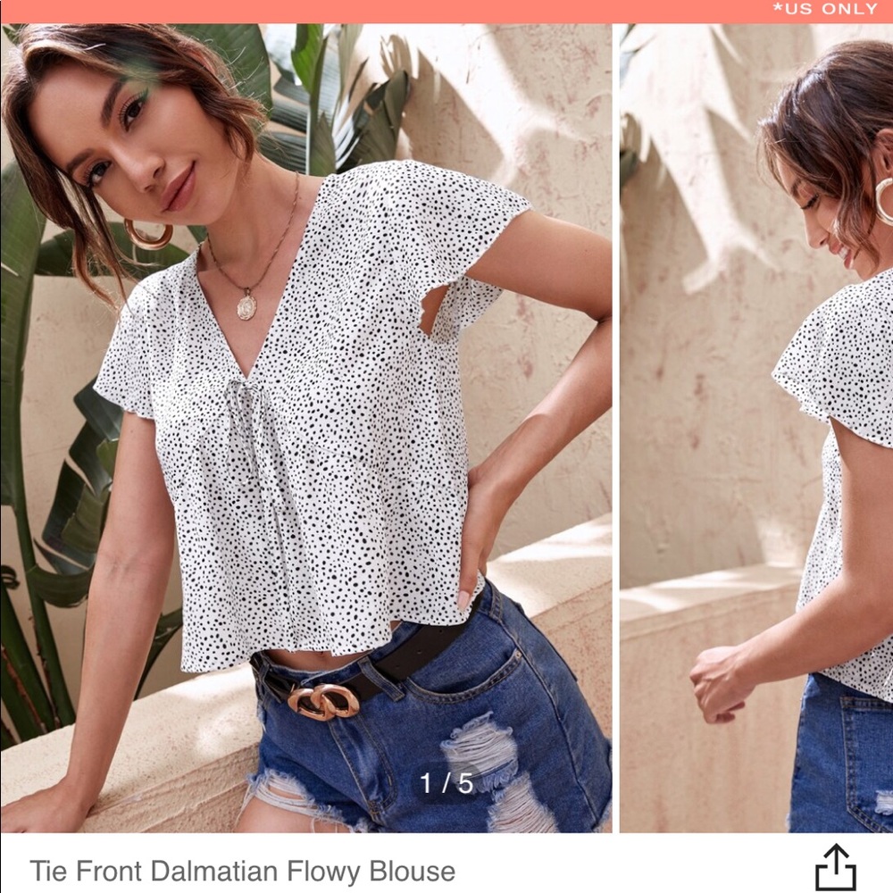 Tie front top
